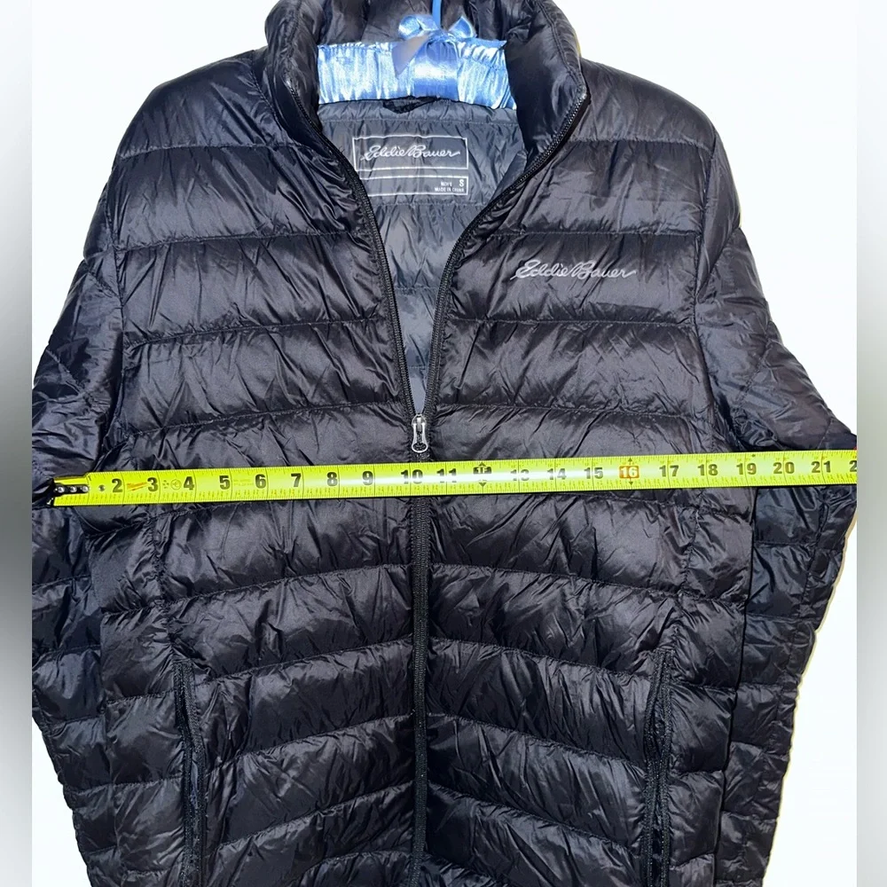 Eddie Bauer 650 Fill Power Down Puffer Jacket Black Men’s Small